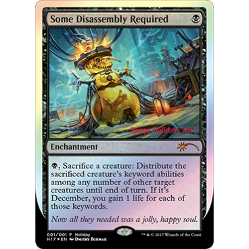 Some Disassembly Required (2017 Happy Holidays foil) | Promotional Cards