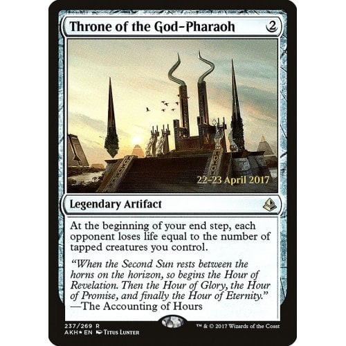 Throne of the God-Pharaoh (Amonkhet Prerelease foil)