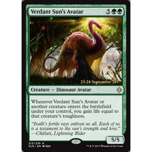 Verdant Sun's Avatar (Ixalan Prerelease foil)