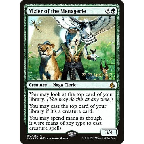 Vizier of the Menagerie (Amonkhet Prerelease foil)