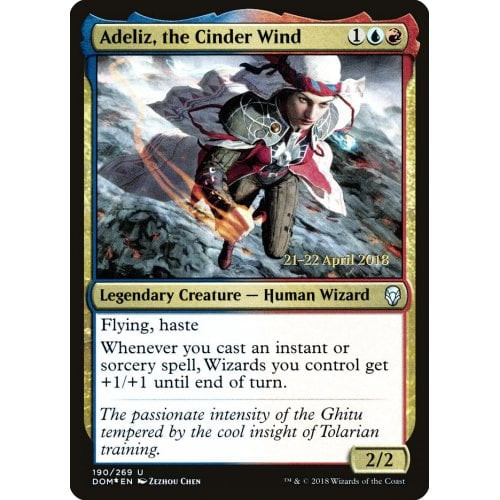 Adeliz, the Cinder Wind (Dominaria Prerelease foil)