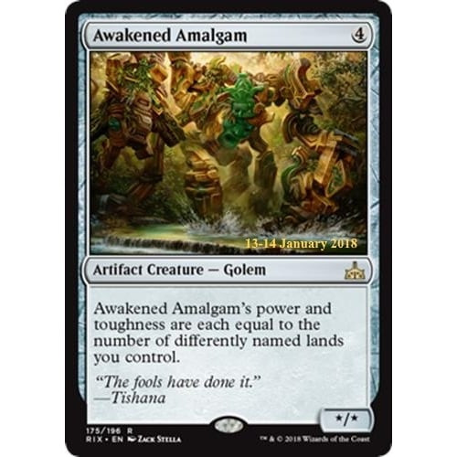 Awakened Amalgam (Rivals of Ixalan Prerelease Foil)