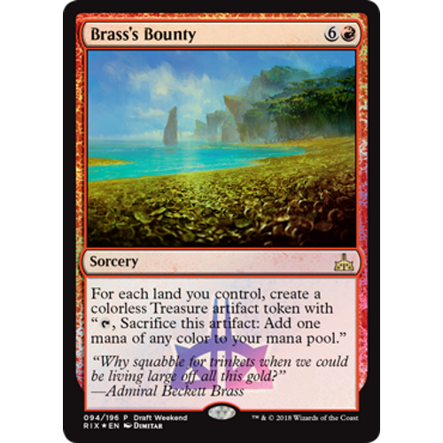 Brass's Bounty (Rivals of Ixalan Draft Weekend Promo)
