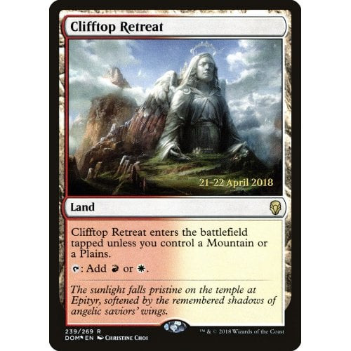 Clifftop Retreat (Dominaria Prerelease foil)