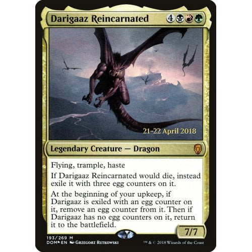 Darigaaz Reincarnated (Dominaria Prerelease foil)