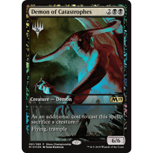 Demon of Catastrophes (Store Championship foil) | Promotional Cards