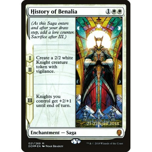 History of Benalia (Dominaria Prerelease foil)