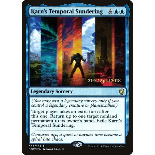 Karn's Temporal Sundering (Dominaria Prerelease foil)