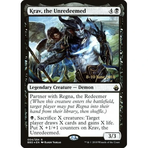 Krav, the Unredeemed (Battlebond Launch foil)