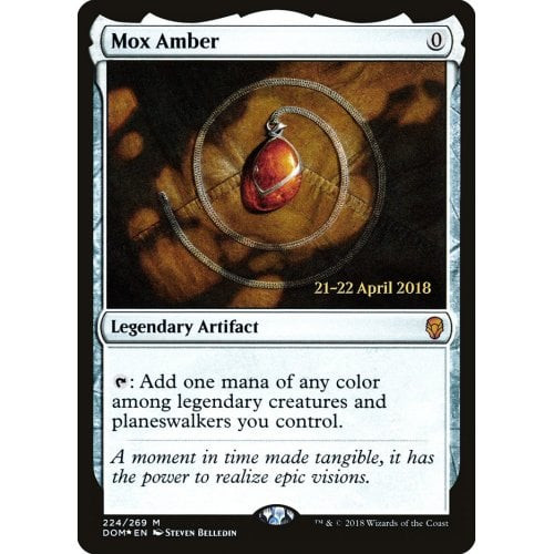 Mox Amber (Dominaria Prerelease foil) | Promotional Cards