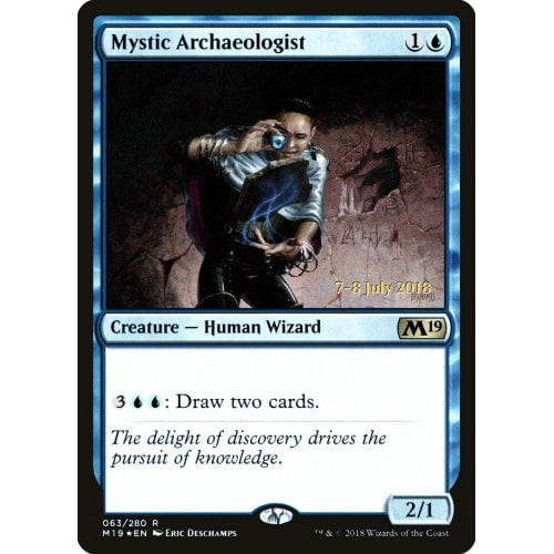 Mystic Archaeologist (Core 2019 Prerelease foil)