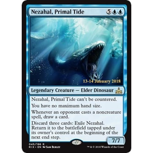 Nezahal, Primal Tide (Rivals of Ixalan Prerelease Foil)