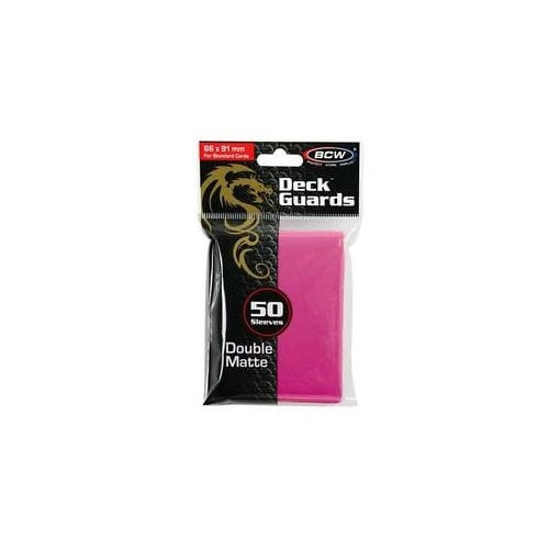 Double Matte Standard Size Sleeves (50) - Pink