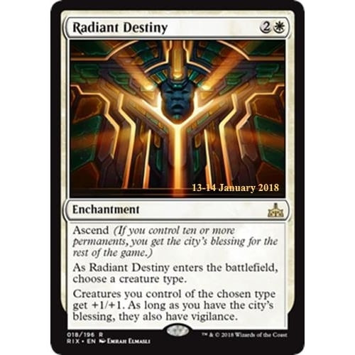 Radiant Destiny (Rivals of Ixalan Prerelease Foil)