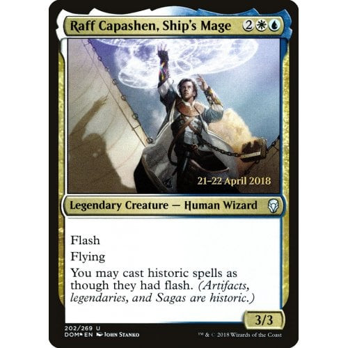 Raff Capashen, Ship's Mage (Dominaria Prerelease foil)