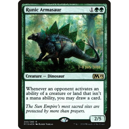 Runic Armasaur (Core 2019 Prerelease foil) | Promotional Cards