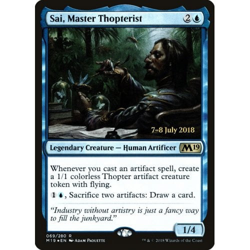 Sai, Master Thopterist (Core 2019 Prerelease foil)