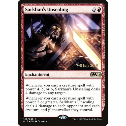 Sarkhan's Unsealing (Core 2019 Prerelease foil)