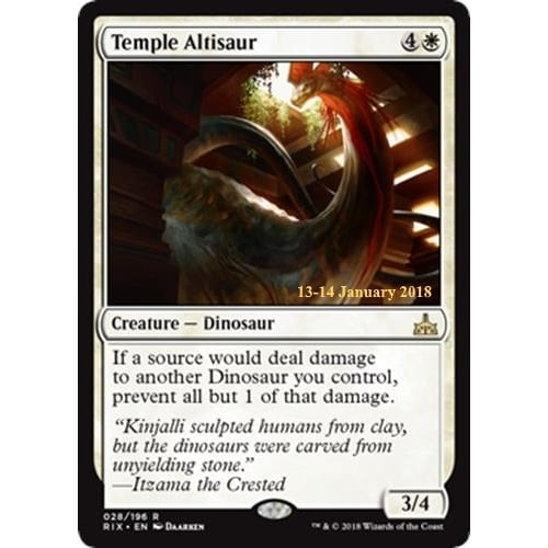Temple Altisaur (Rivals of Ixalan Prerelease Foil)