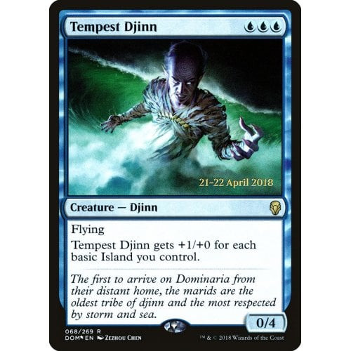 Tempest Djinn (Dominaria Prerelease foil) | Promotional Cards