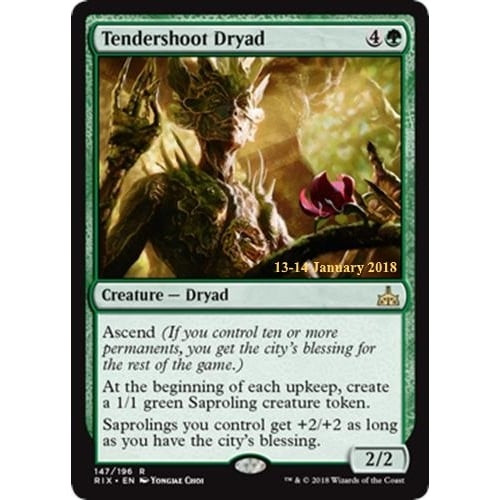 Tendershoot Dryad (Rivals of Ixalan Prerelease Foil)