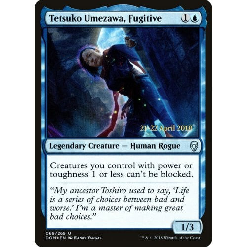 Tetsuko Umezawa, Fugitive (Dominaria Prerelease foil) | Promotional Cards