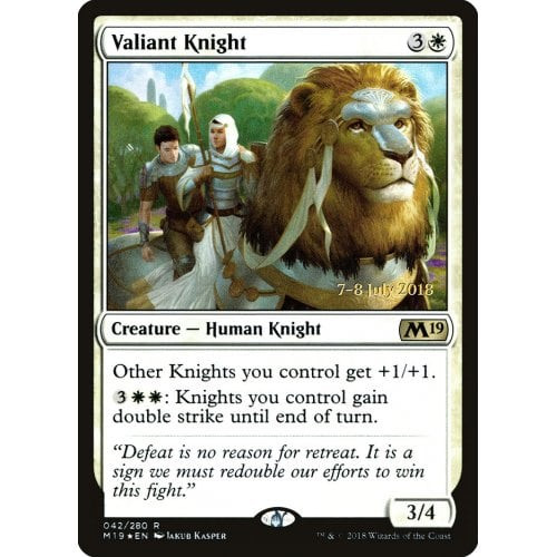 Valiant Knight (Core 2019 Prerelease foil) | Promotional Cards