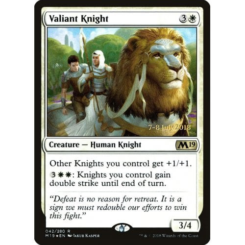 Valiant Knight (Core 2019 Prerelease foil)