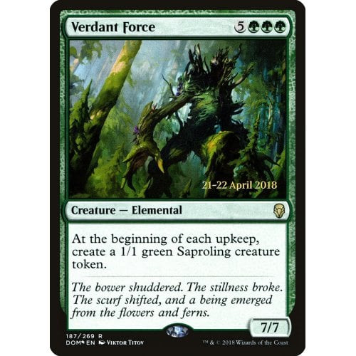 Verdant Force (Dominaria Prerelease foil)