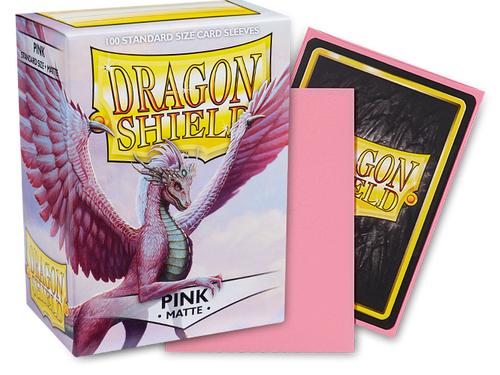 Dragon Shield Sleeves Matte Pink (100)