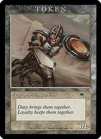 Soldier Token (Onslaught Magic Player Rewards)