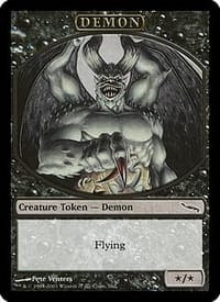 Demon Token (Mirrodin Magic Player Rewards)
