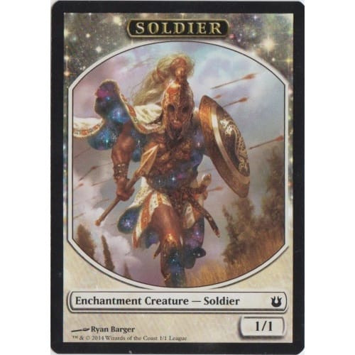 Soldier Token (Born of the Gods League Promo) | Promotional Cards