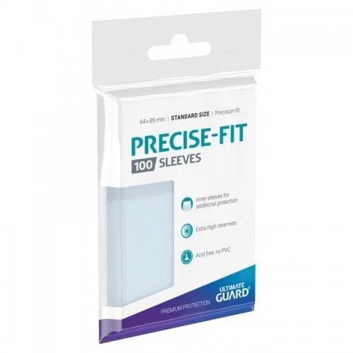 Precise-Fit Sleeves Standard Size - Transparent (100)