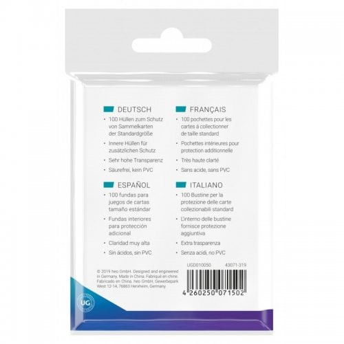 Precise-Fit Sleeves Standard Size - Transparent (100)