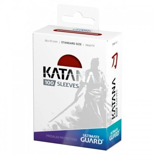 Katana Sleeves Standard Size - Red (100)