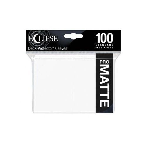 Eclipse Matte Standard Sleeves (100) - Arctic White