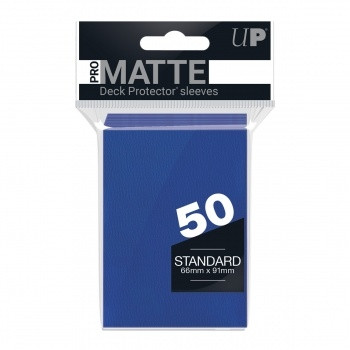 Pro-Matte Blue Standard Deck Protector Sleeves 50ct