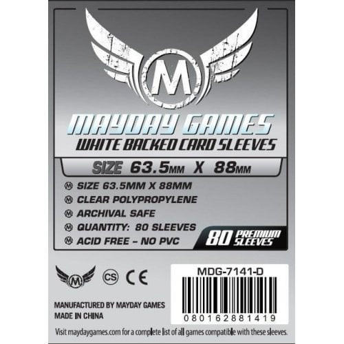 Premium Gray Card Backed Sleeves 63.5mm x 88mm (80) - Standard MTG/CCG