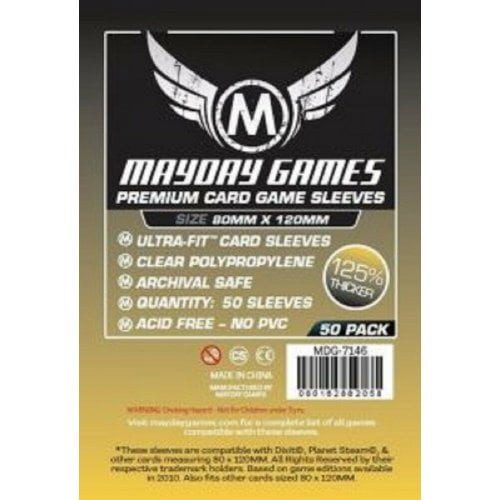 Premium Card Game Sleeves 80mm x 120mm (50) - ULTRA-FIT