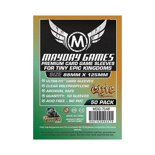Premium Card Game Sleeves 88mm x 125mm (50) - Tiny Epic Kingdoms - ULTRA-FIT