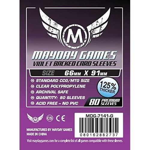 Premium Purple Backed Card Sleeves 66mm x 91mm (80) - Standard MTG/CCG
