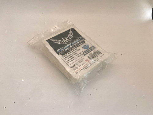 Premium White Backed Card Sleeves 66mm x 91mm (80) - Standard MTG-CCG