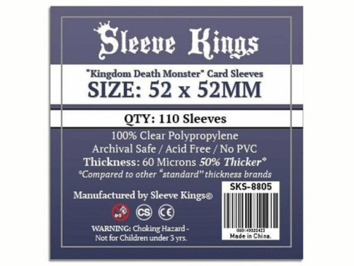 Kingdom Death Monster Card Sleeves 52mm x 52mm (110)