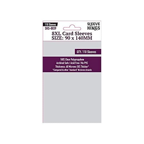 8XL Card Sleeves 90mm x 140mm (110)