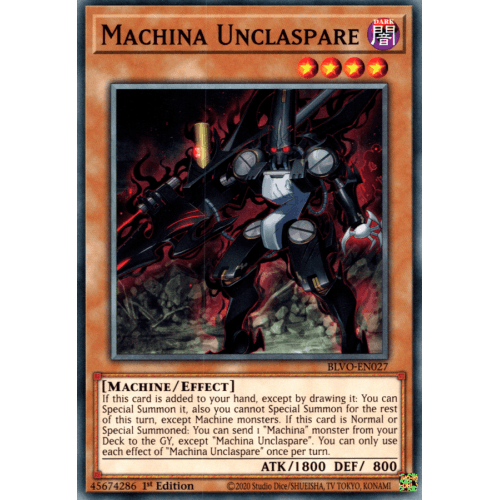BLVO-EN027 Machina Unclaspare