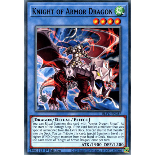 BLVO-EN037 Knight of Armor Dragon