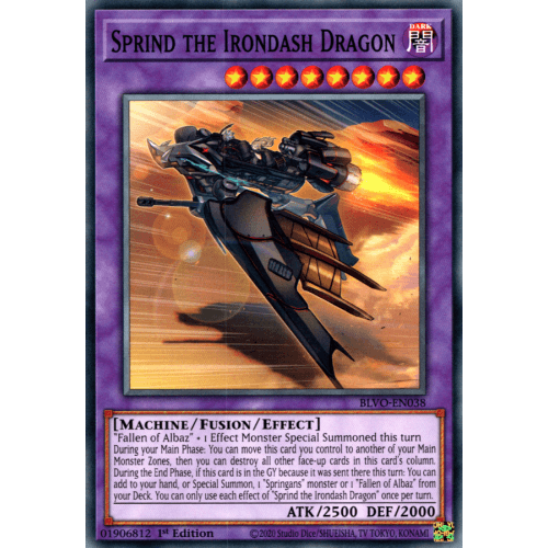 BLVO-EN038 Sprind the Irondash Dragon