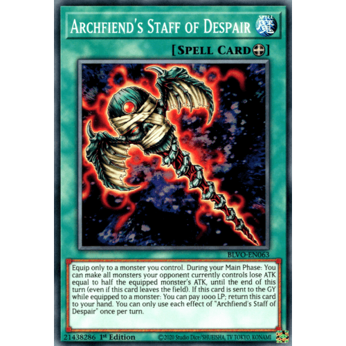BLVO-EN063 Archfiend's Staff of Despair