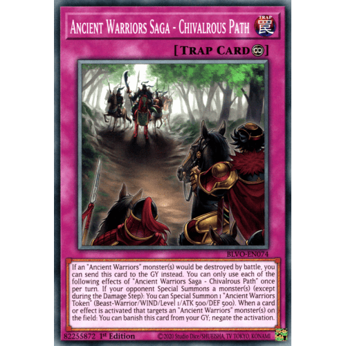 BLVO-EN074 Ancient Warriors Saga - Chivalrous Path